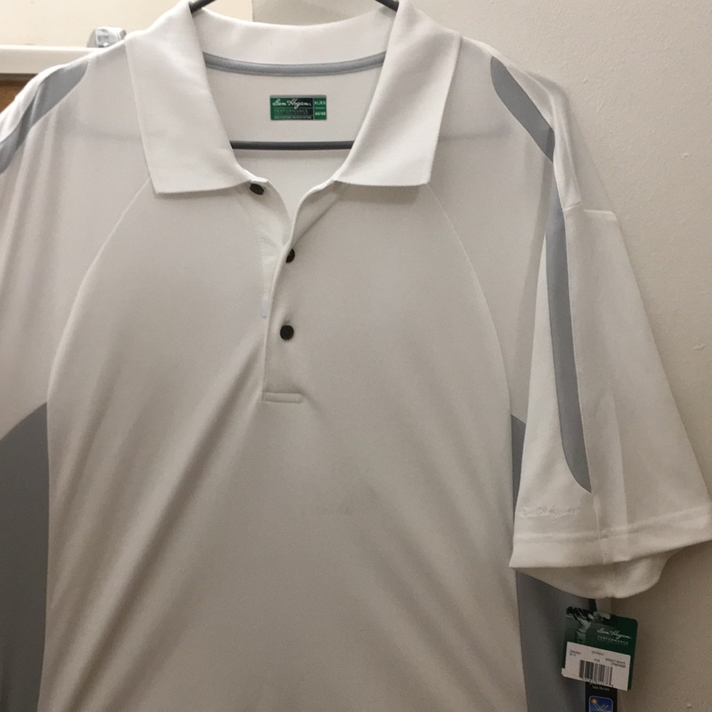 Ben Hogan - *NEW* White&Gray Performance Golf Polo